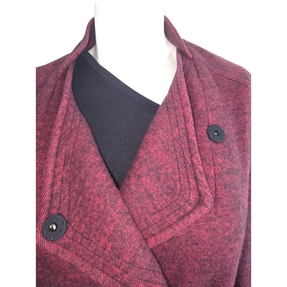 Vintage Coldwater Creek Womens Half Zip‎ Biker Moto Jacket Size 16 Shoulder Pads